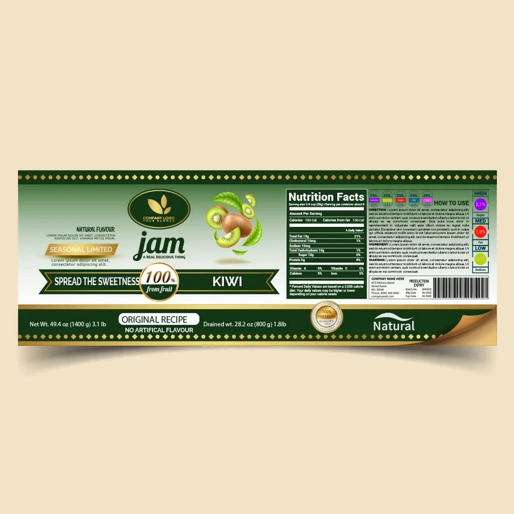 Food Packaging Labels